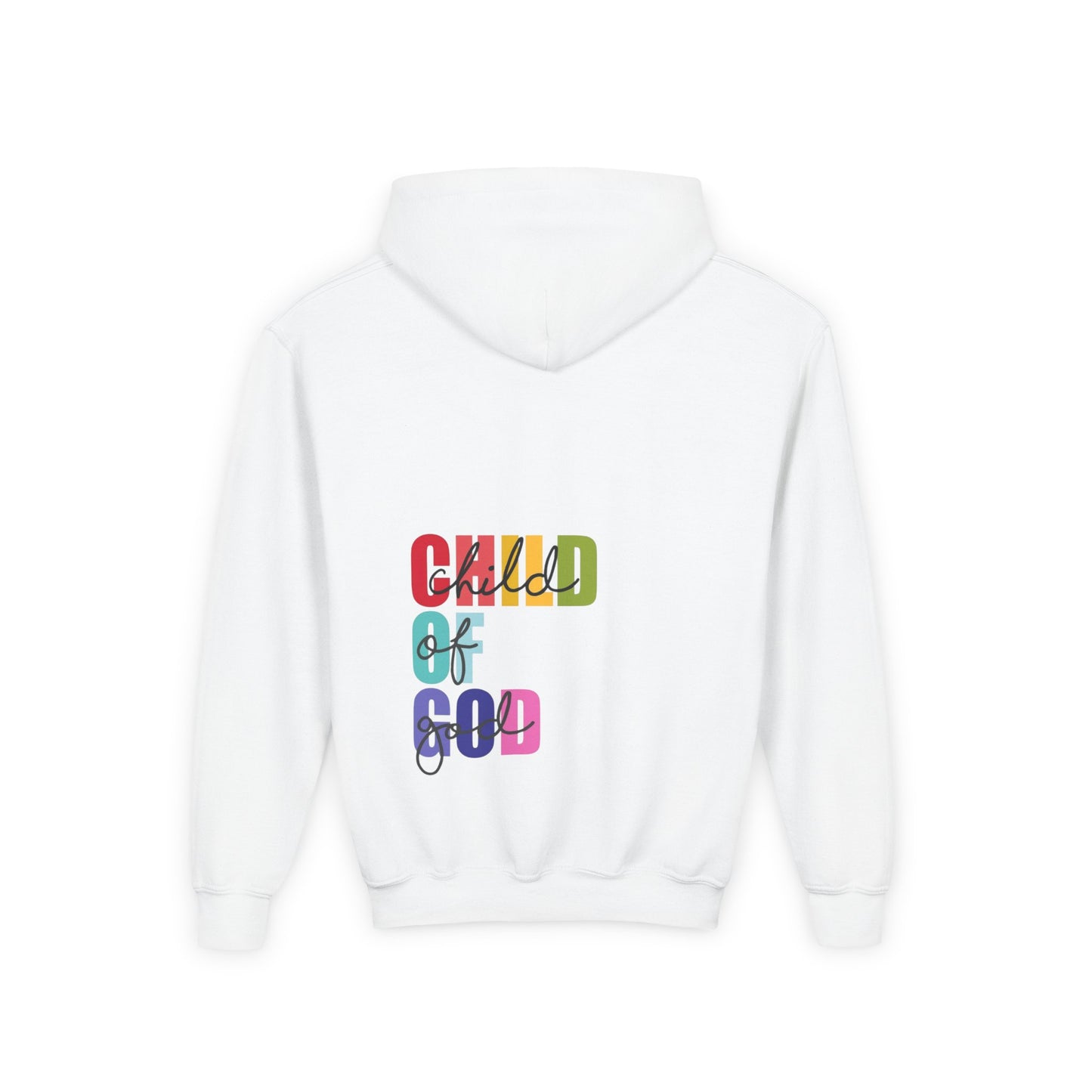 Colorful "Child of God" Youth Hoodie