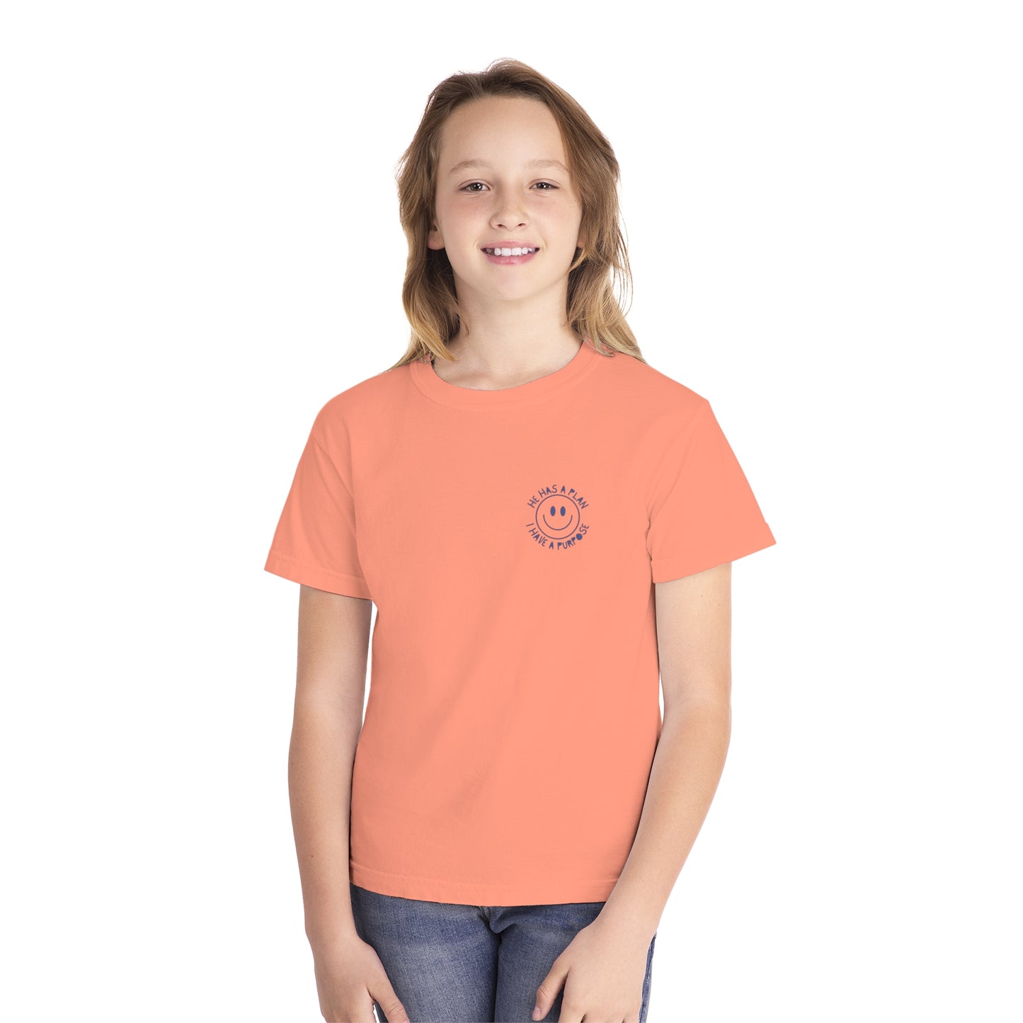 Youth Smiley Face Midweight Tee