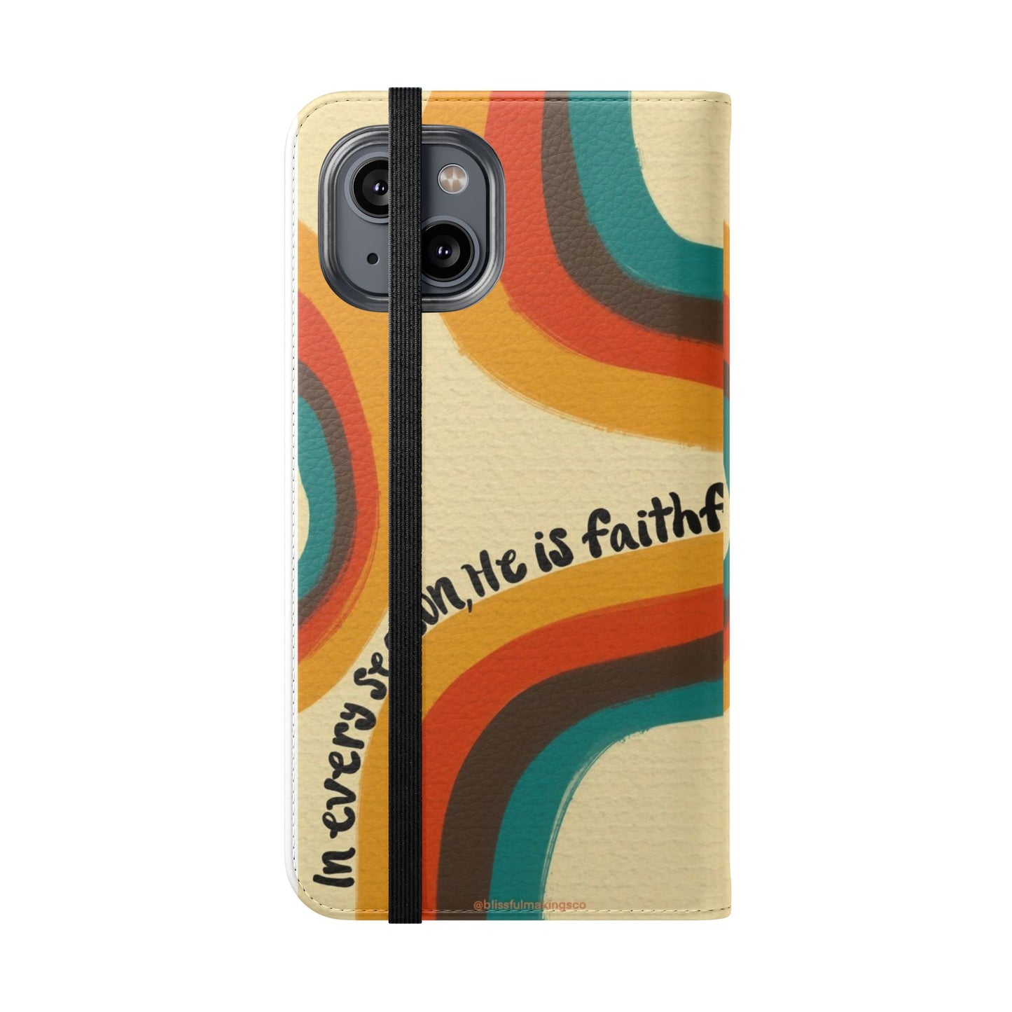 Faithful Seasons Flip Case, Stylish Phone Protector