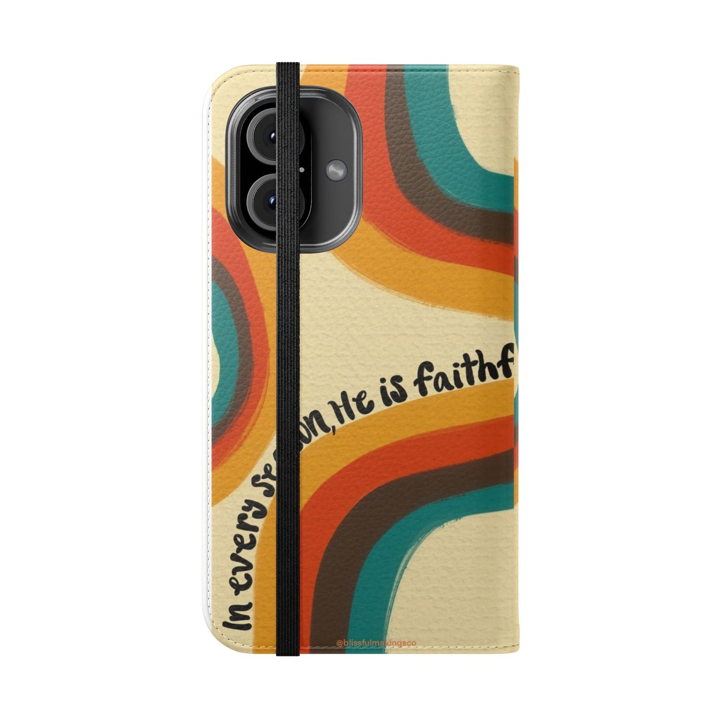 Faithful Seasons Flip Case, Stylish Phone Protector