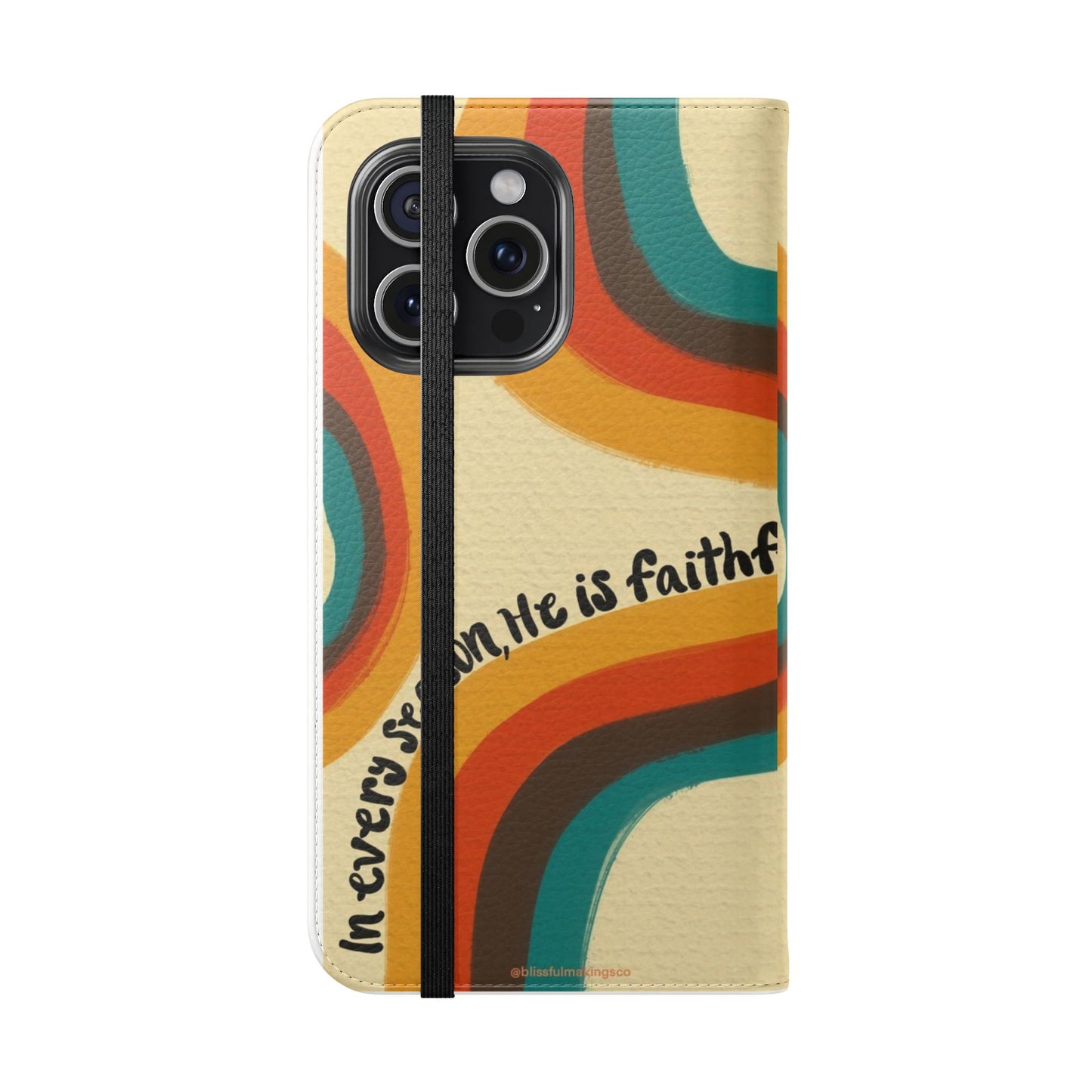 Faithful Seasons Flip Case, Stylish Phone Protector