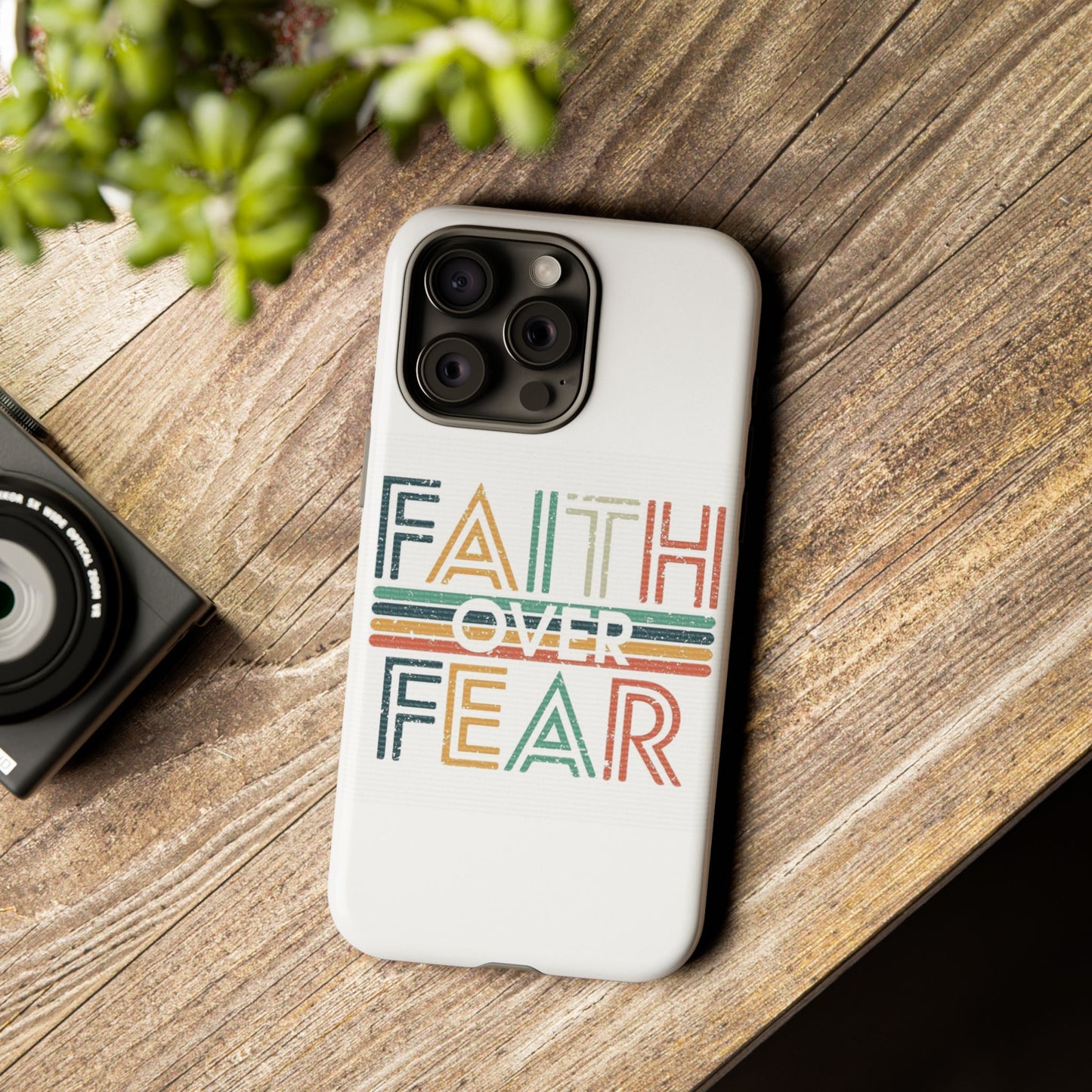 Faith Over Fear Phone Case, Tough Cases