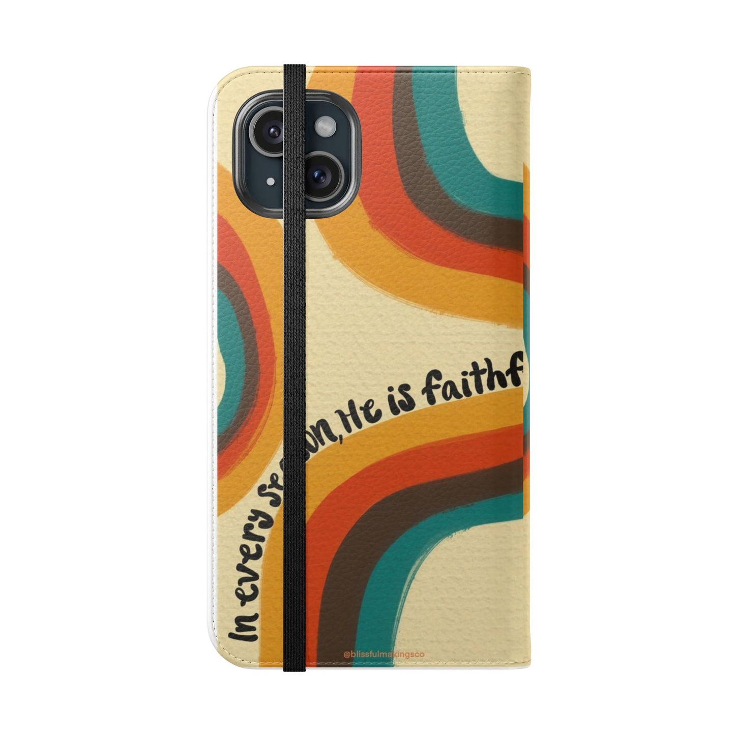 Faithful Seasons Flip Case, Stylish Phone Protector