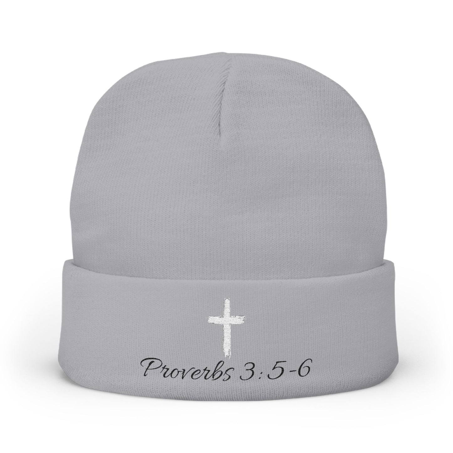 Proverbs Knit Beanie - Embroidered