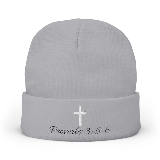 Proverbs Knit Beanie - Embroidered