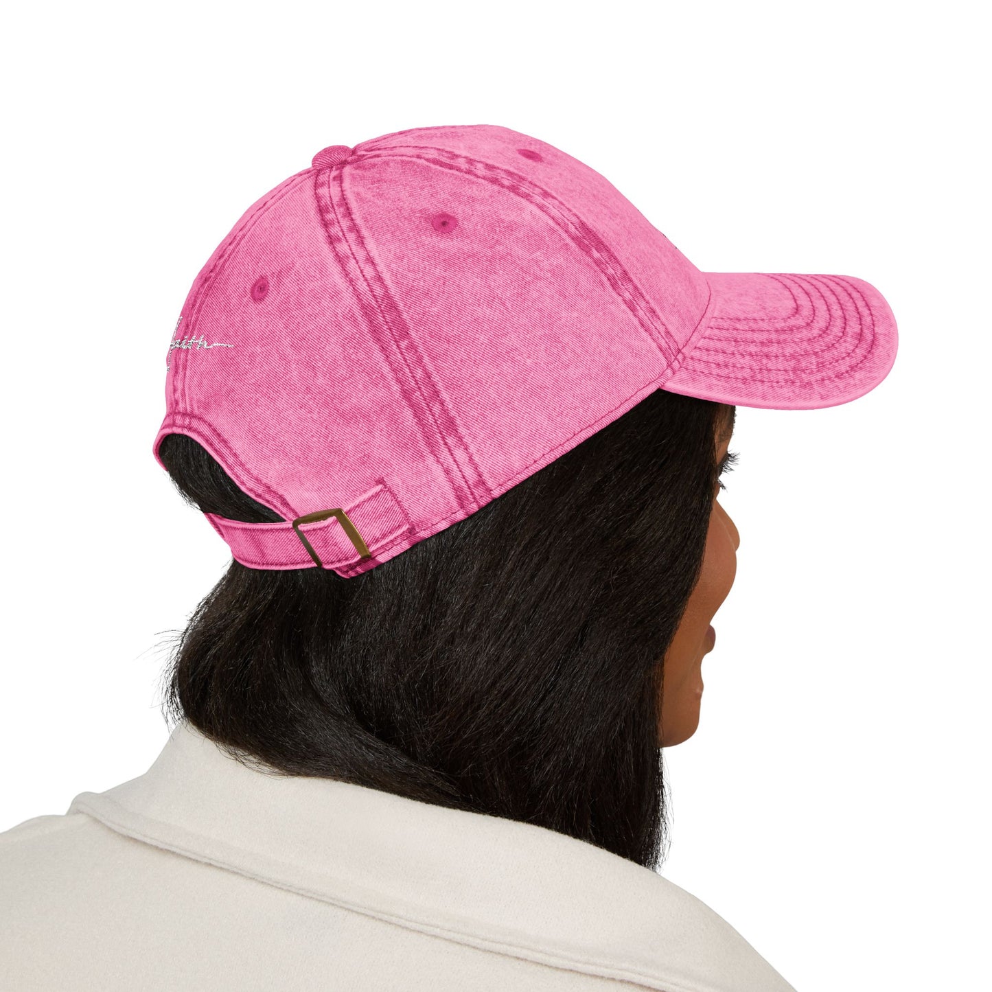 Vintage Embroidered Cap -"Be Still"