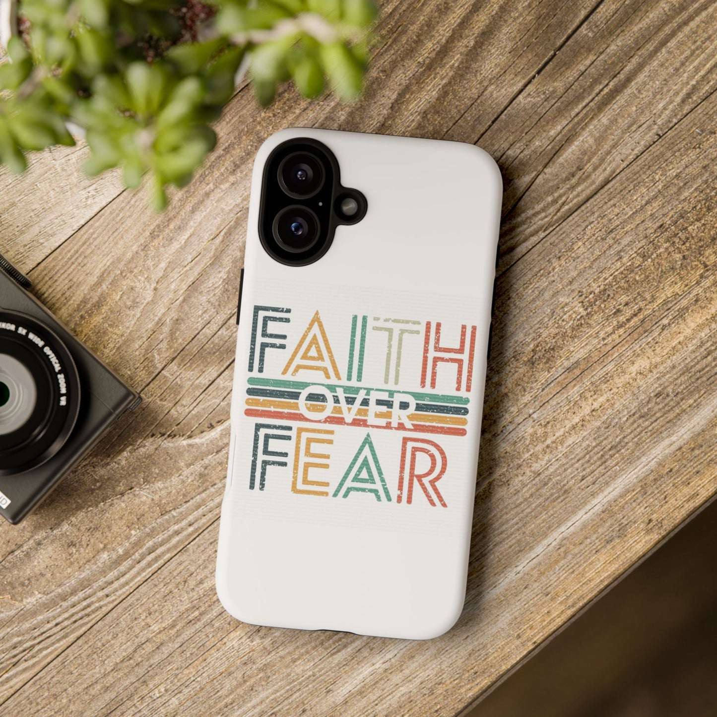 Faith Over Fear Phone Case, Tough Cases