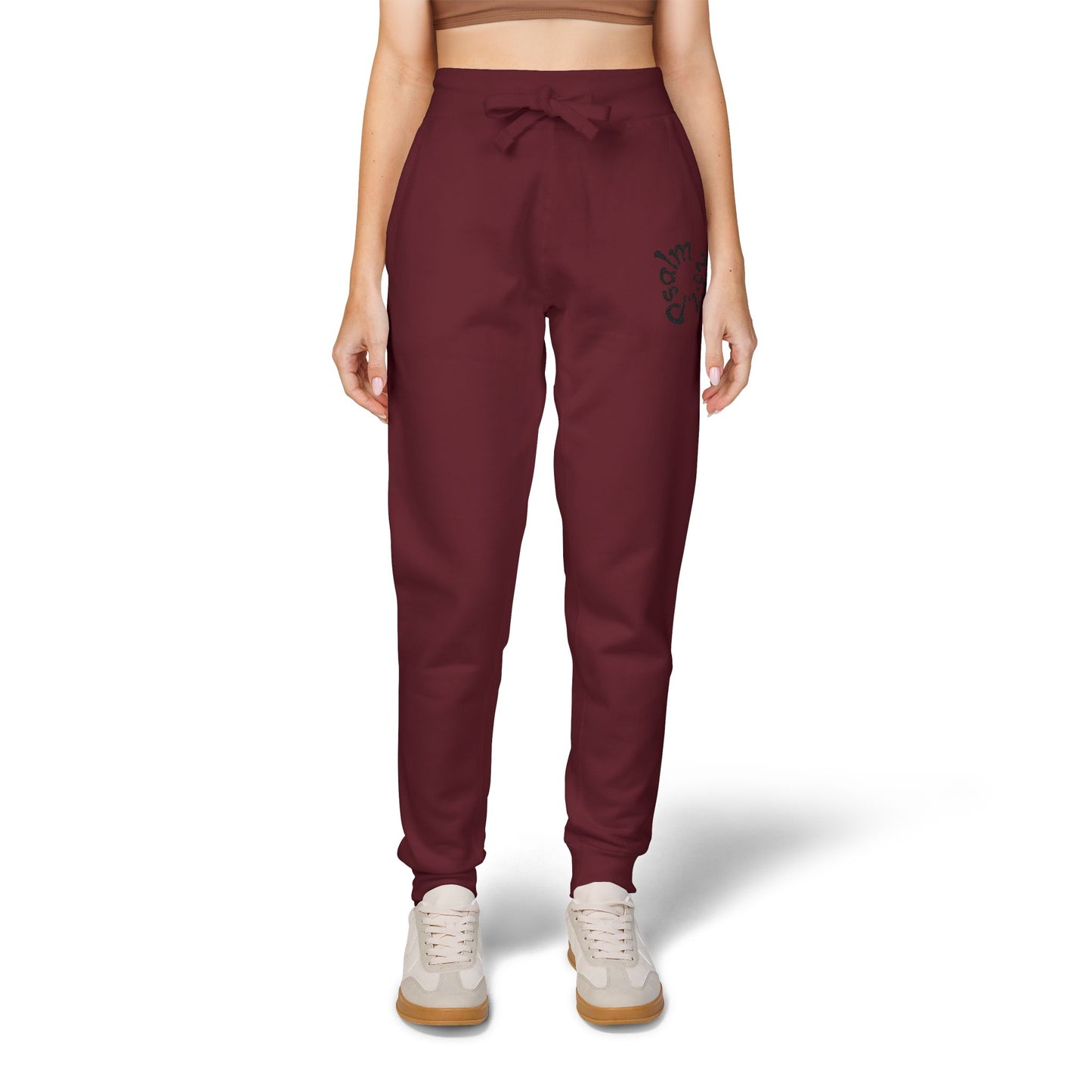 Cozy Embroidered Fleece Sweatpants "Psalm 23:1"