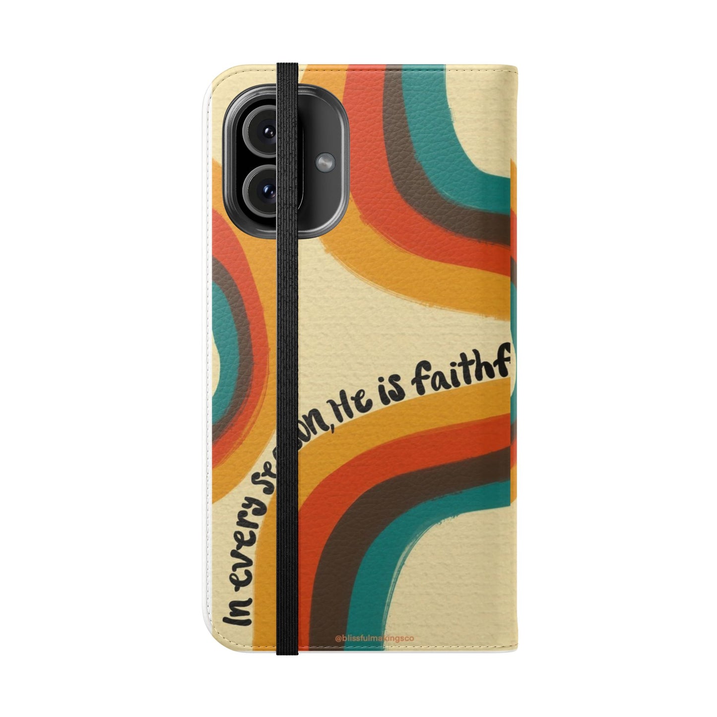 Faithful Seasons Flip Case, Stylish Phone Protector