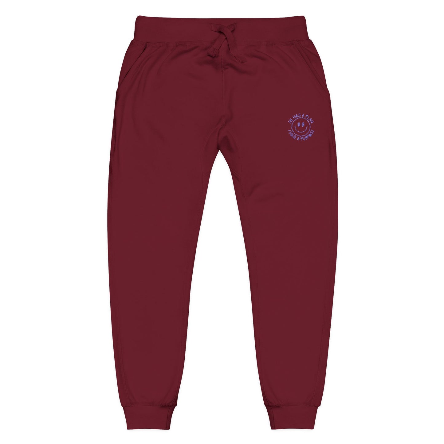 Cozy Embroidered "God has a plan" Fleece Sweatpants