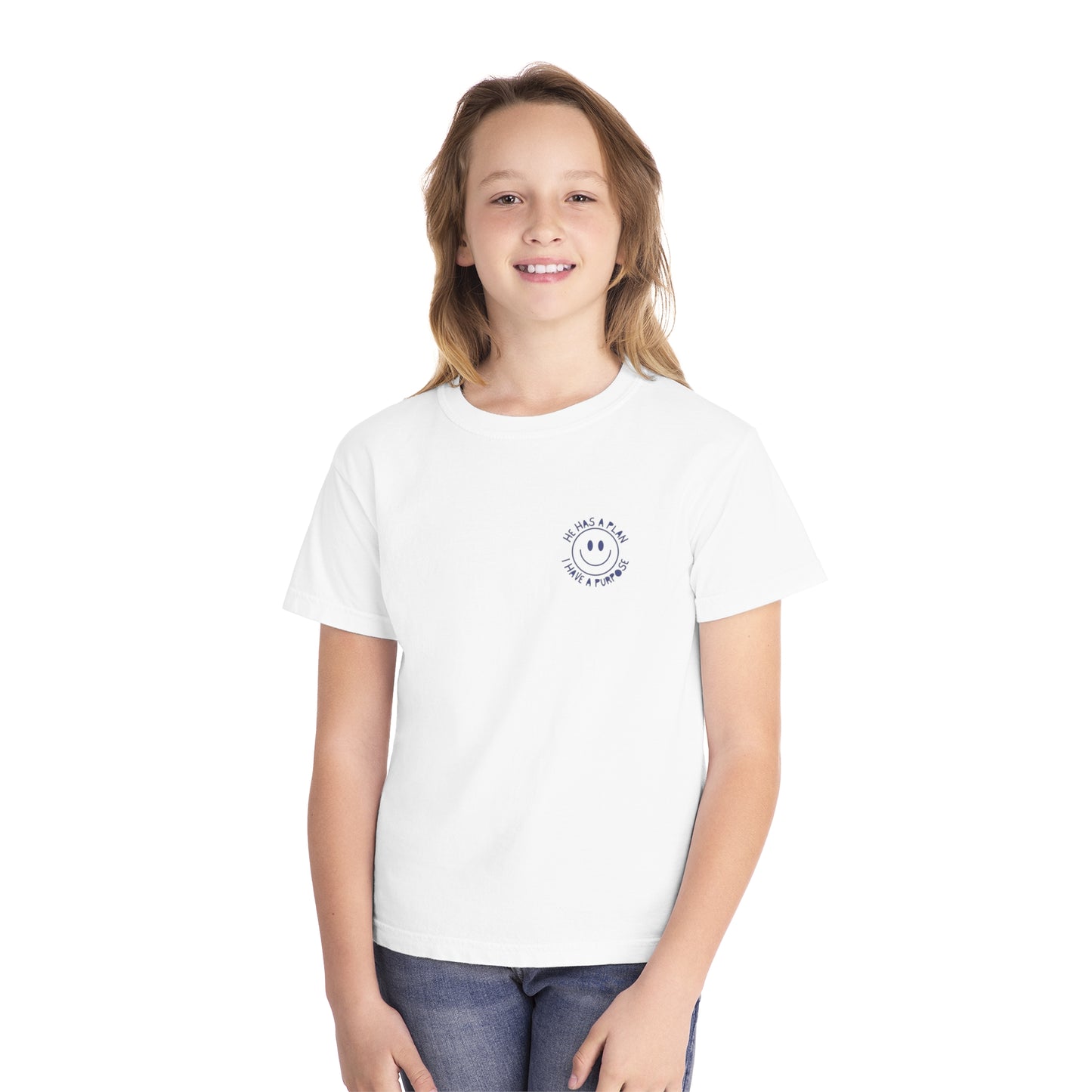 Youth Smiley Face Midweight Tee
