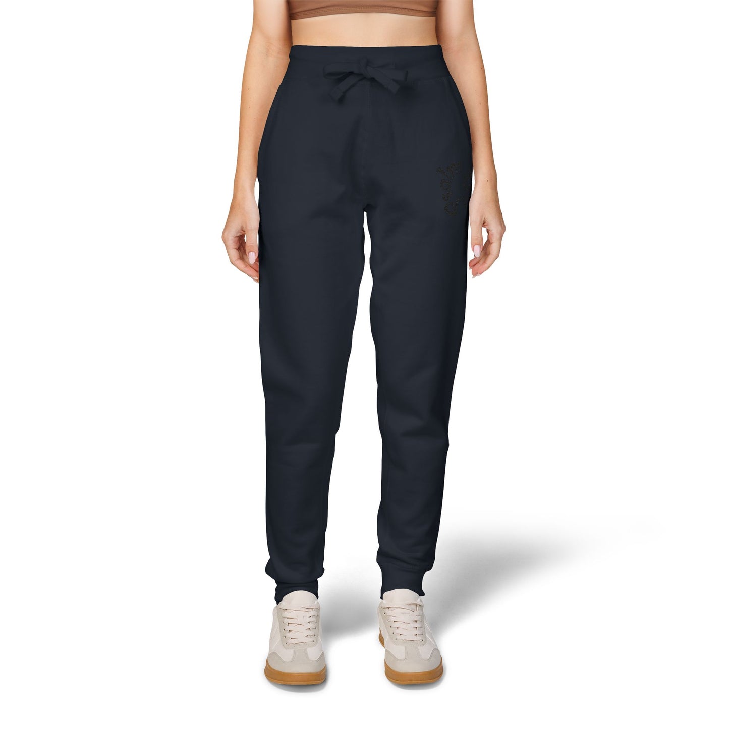 Cozy Embroidered Fleece Sweatpants "Psalm 23:1"