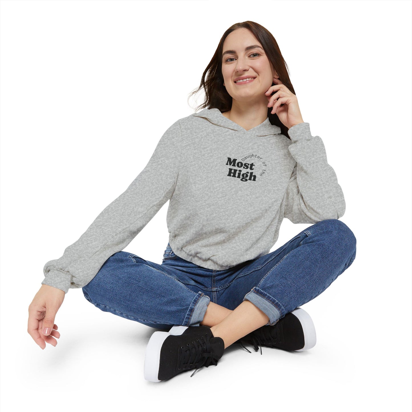 Women's Cinched Bottom Hoodie"Daughter of the Most High"