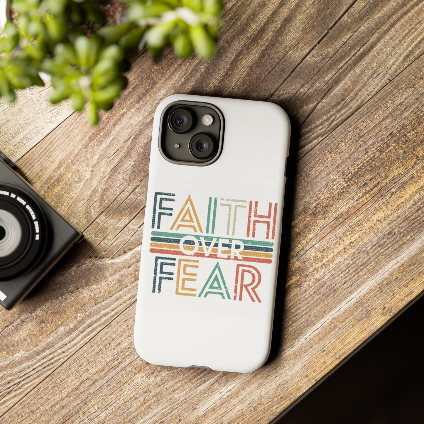 Faith Over Fear Phone Case, Tough Cases
