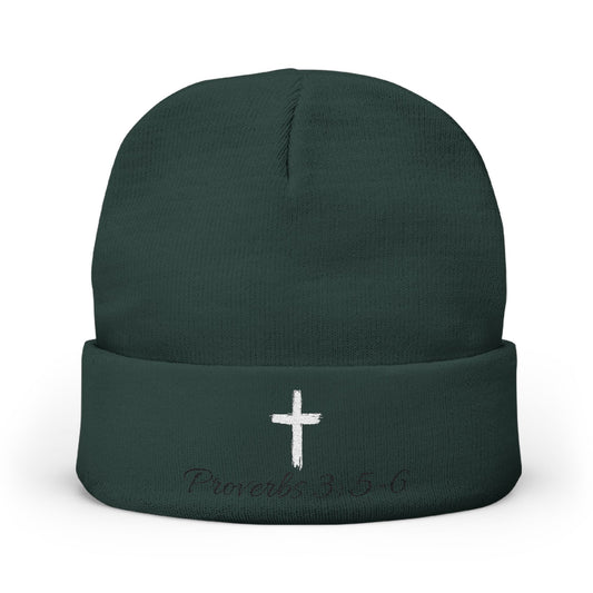 Proverbs Knit Beanie - Embroidered