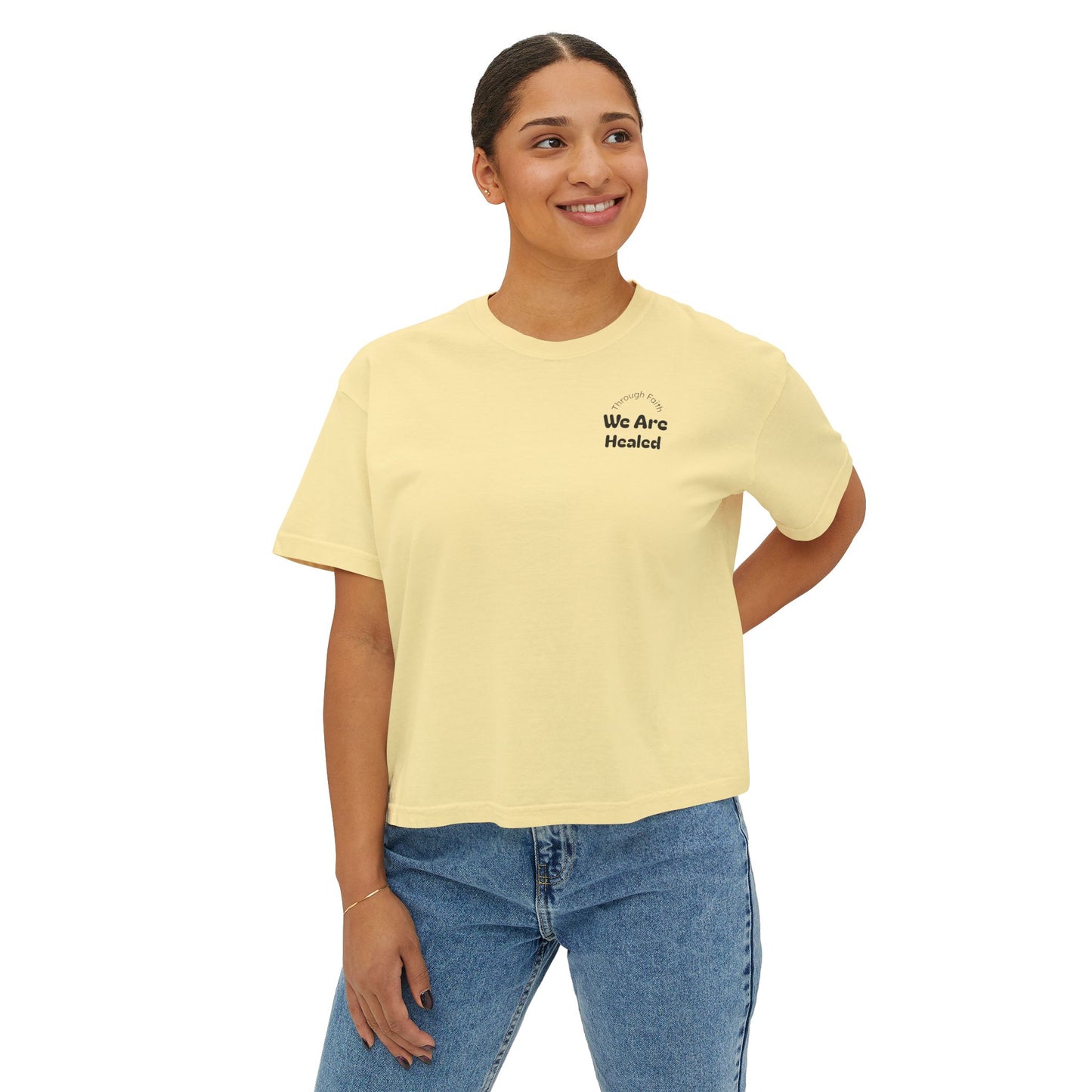 Women's Boxy "Faith" Tee
