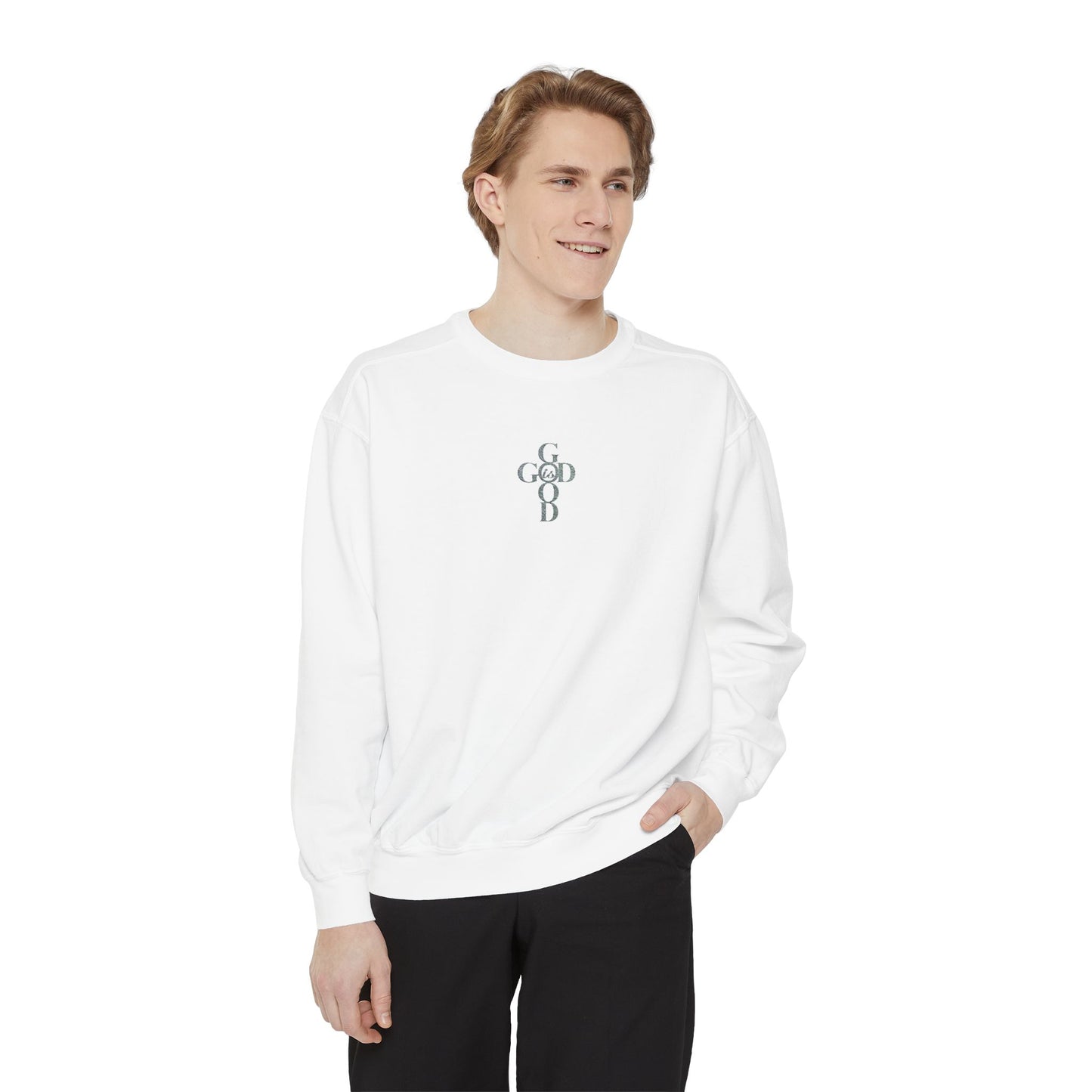 Cozy Sweatshirt  "God is Good"
