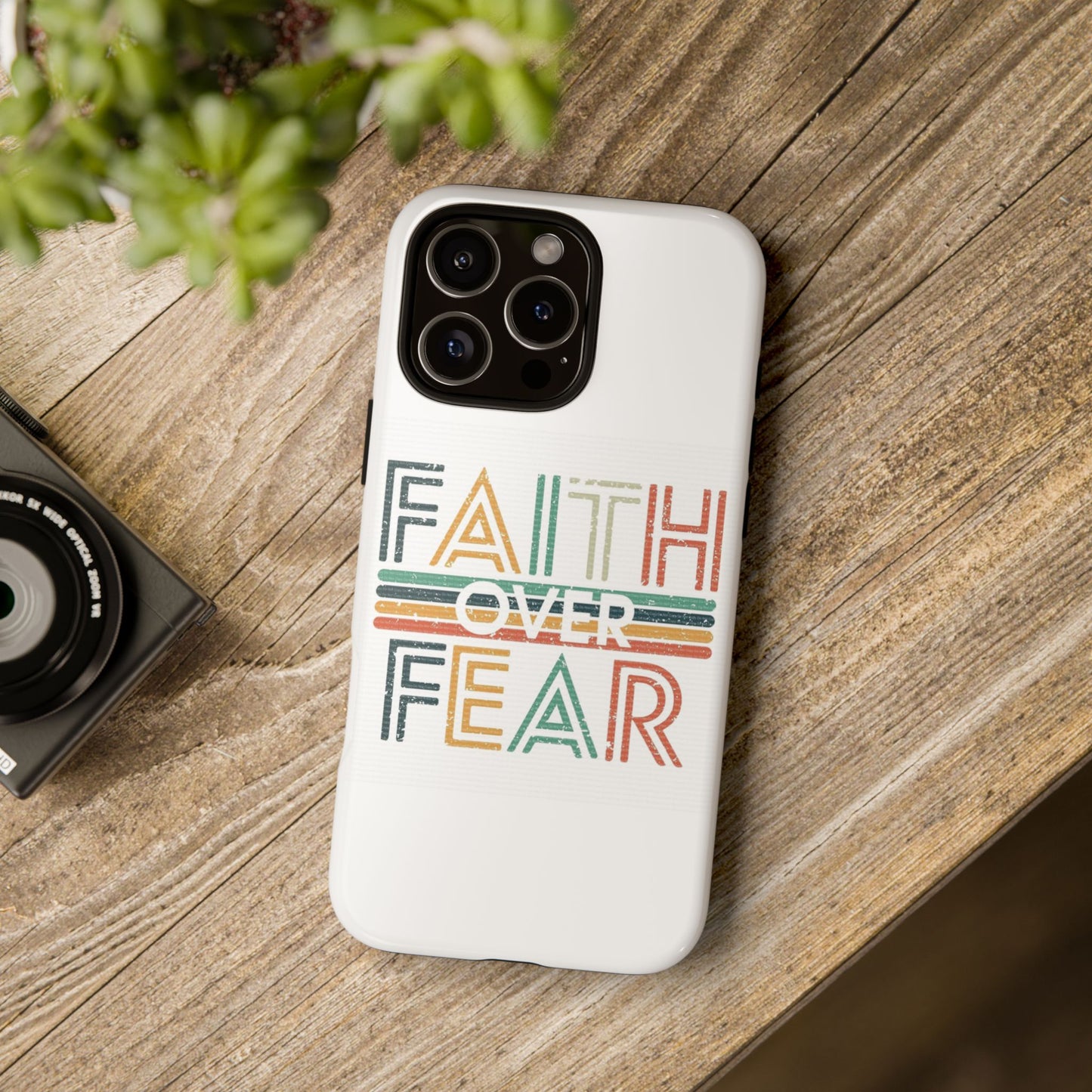 Faith Over Fear Phone Case, Tough Cases
