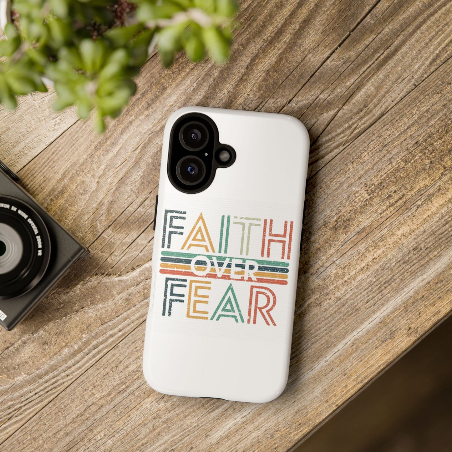 Faith Over Fear Phone Case, Tough Cases