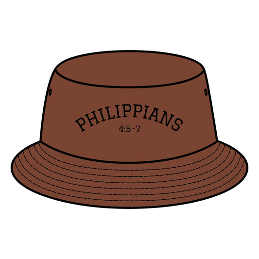 Christian Bucket Hat "Philippians 4:5-7"