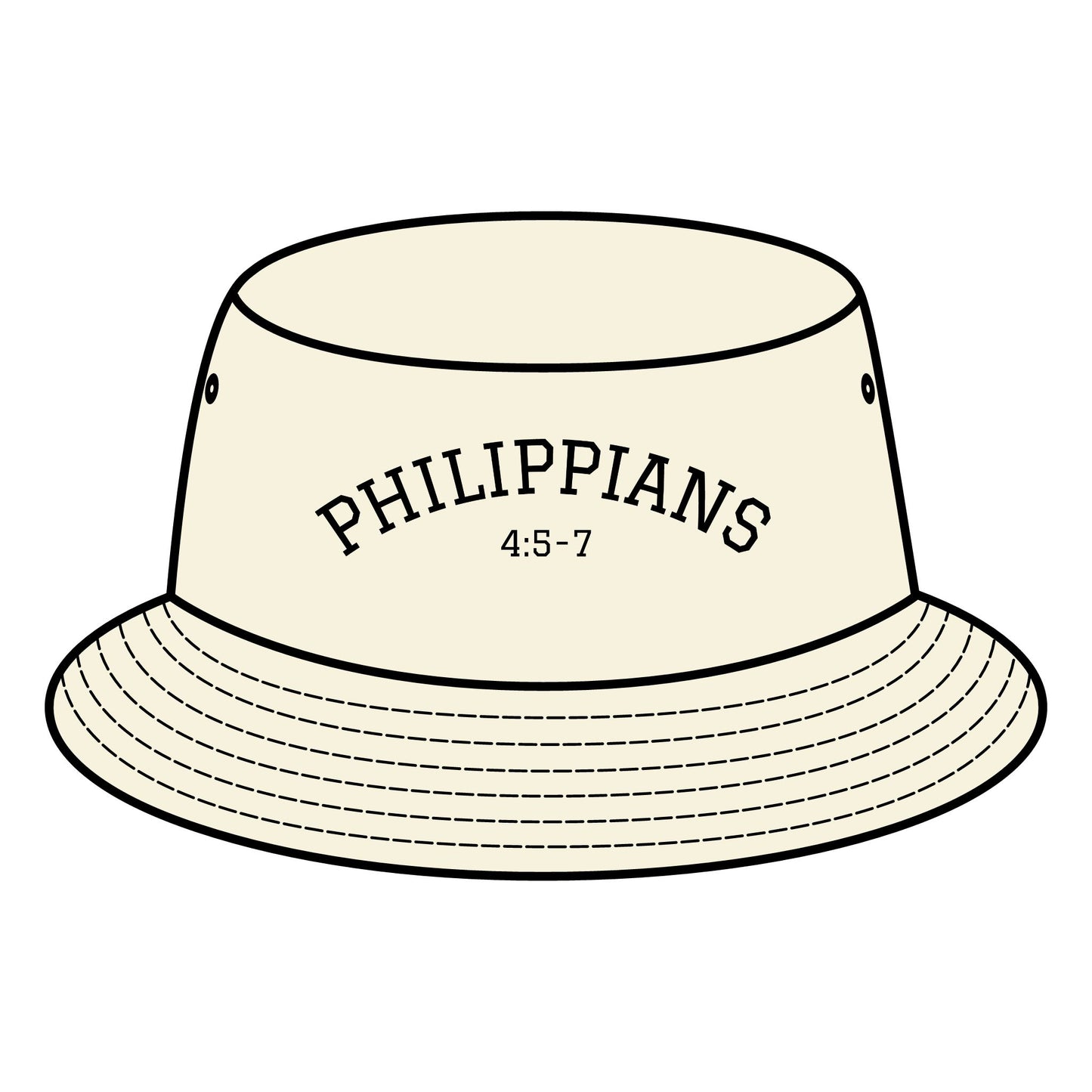 Christian Bucket Hat "Philippians 4:5-7"