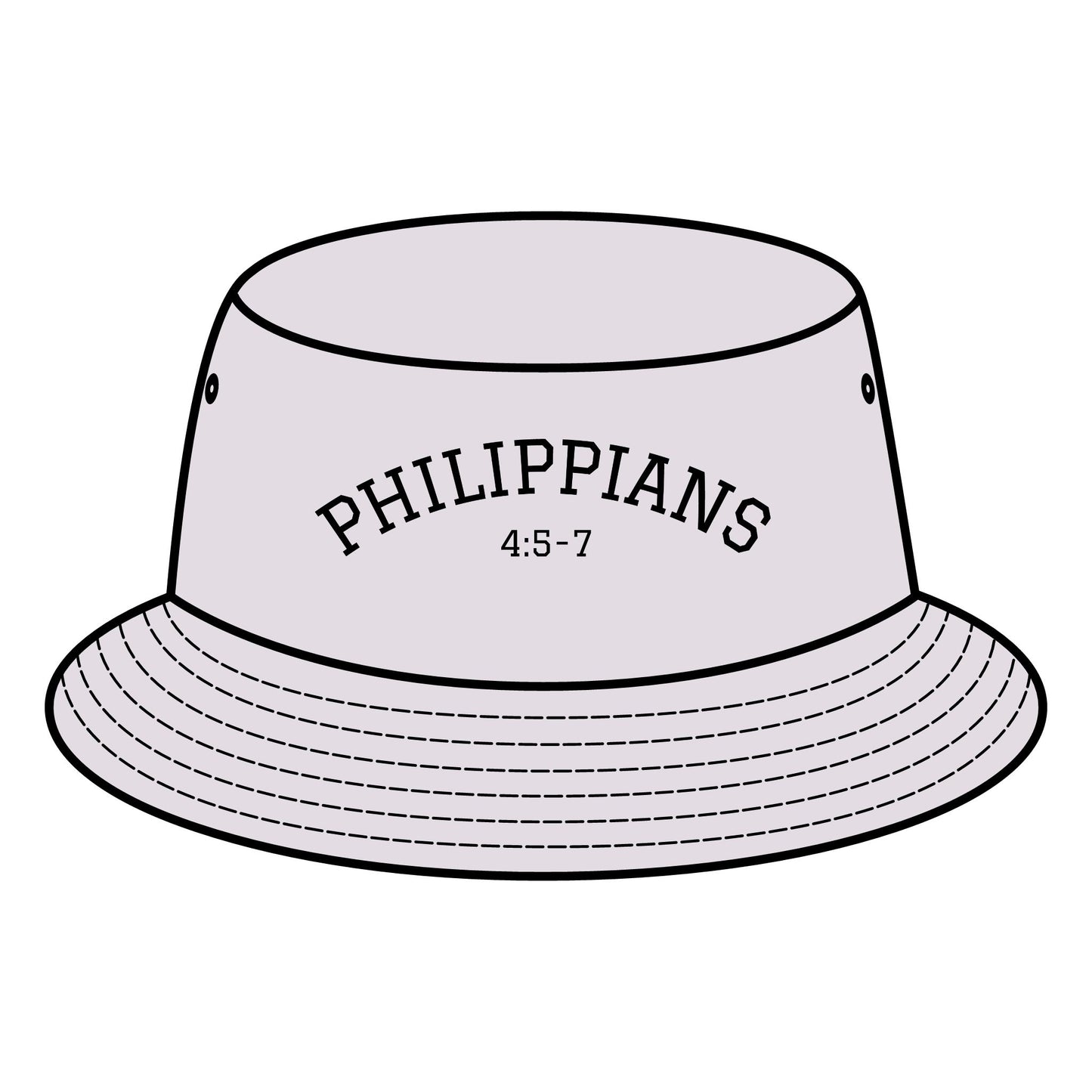 Christian Bucket Hat "Philippians 4:5-7"