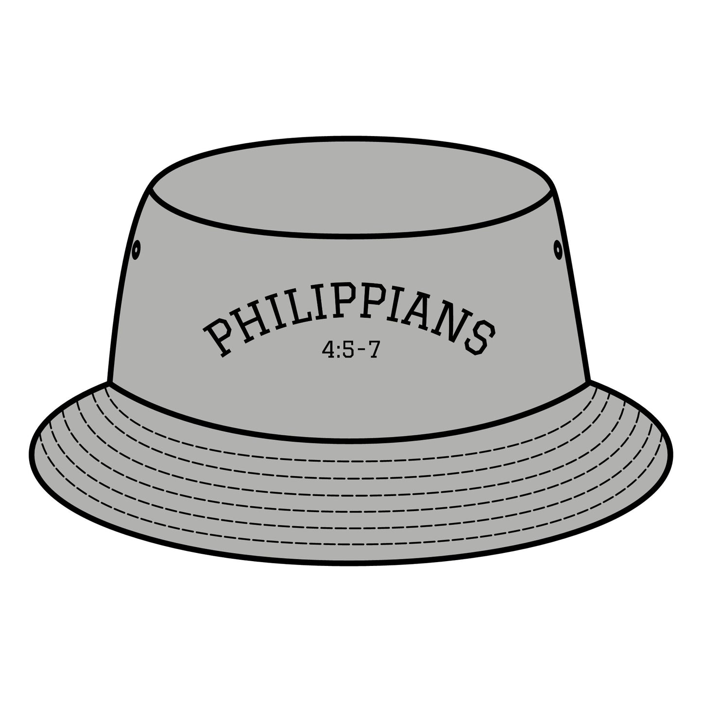 Christian Bucket Hat "Philippians 4:5-7"
