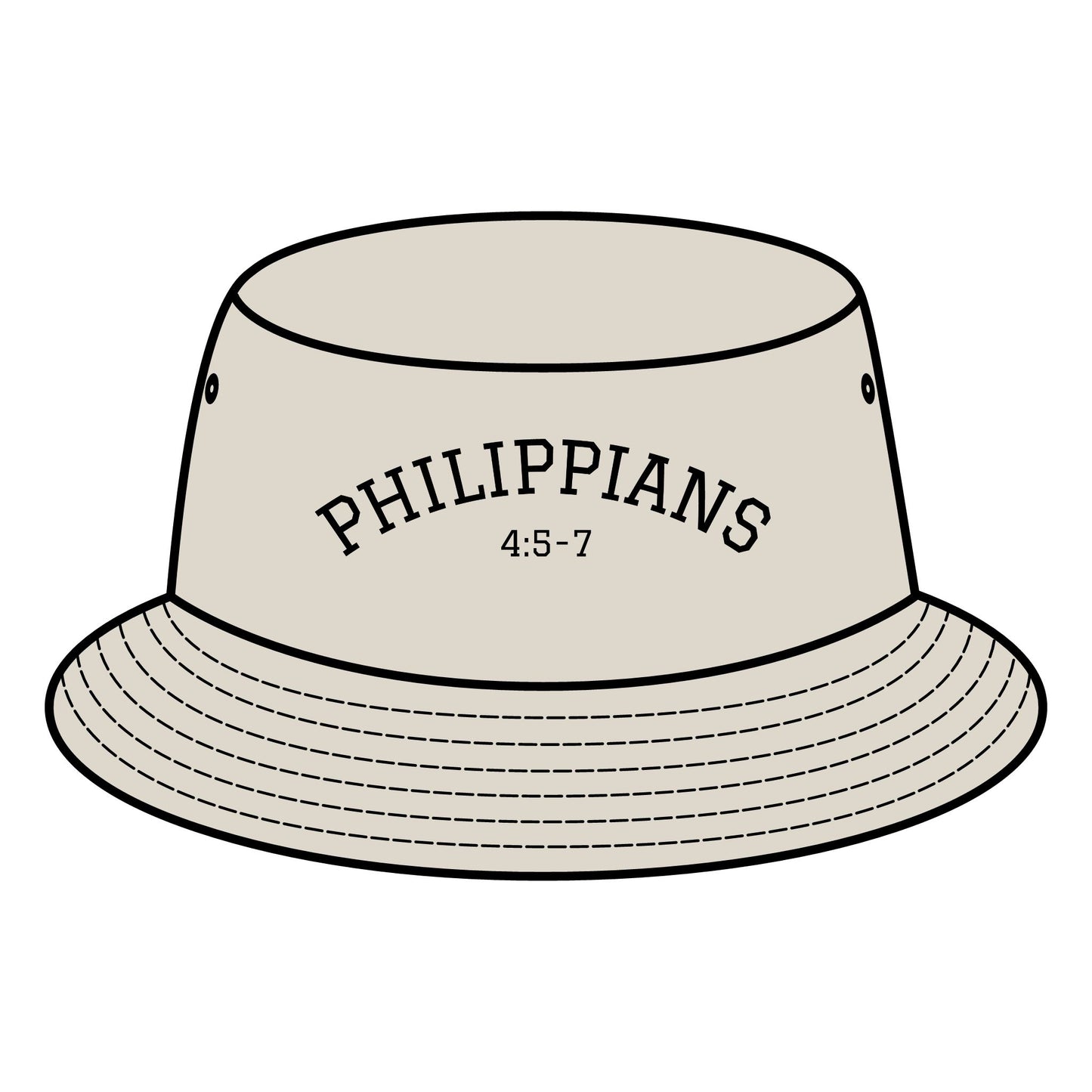 Christian Bucket Hat "Philippians 4:5-7"