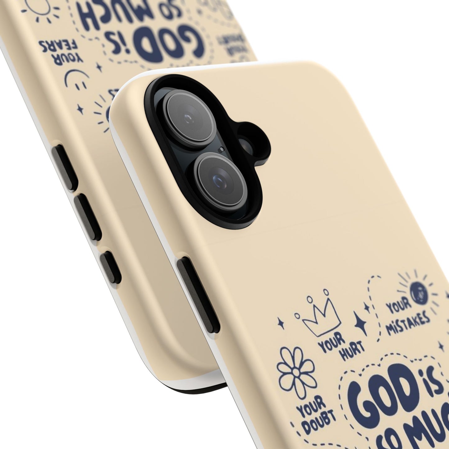 Inspirational Phone Case, "God is Bigger Than Your Worries"