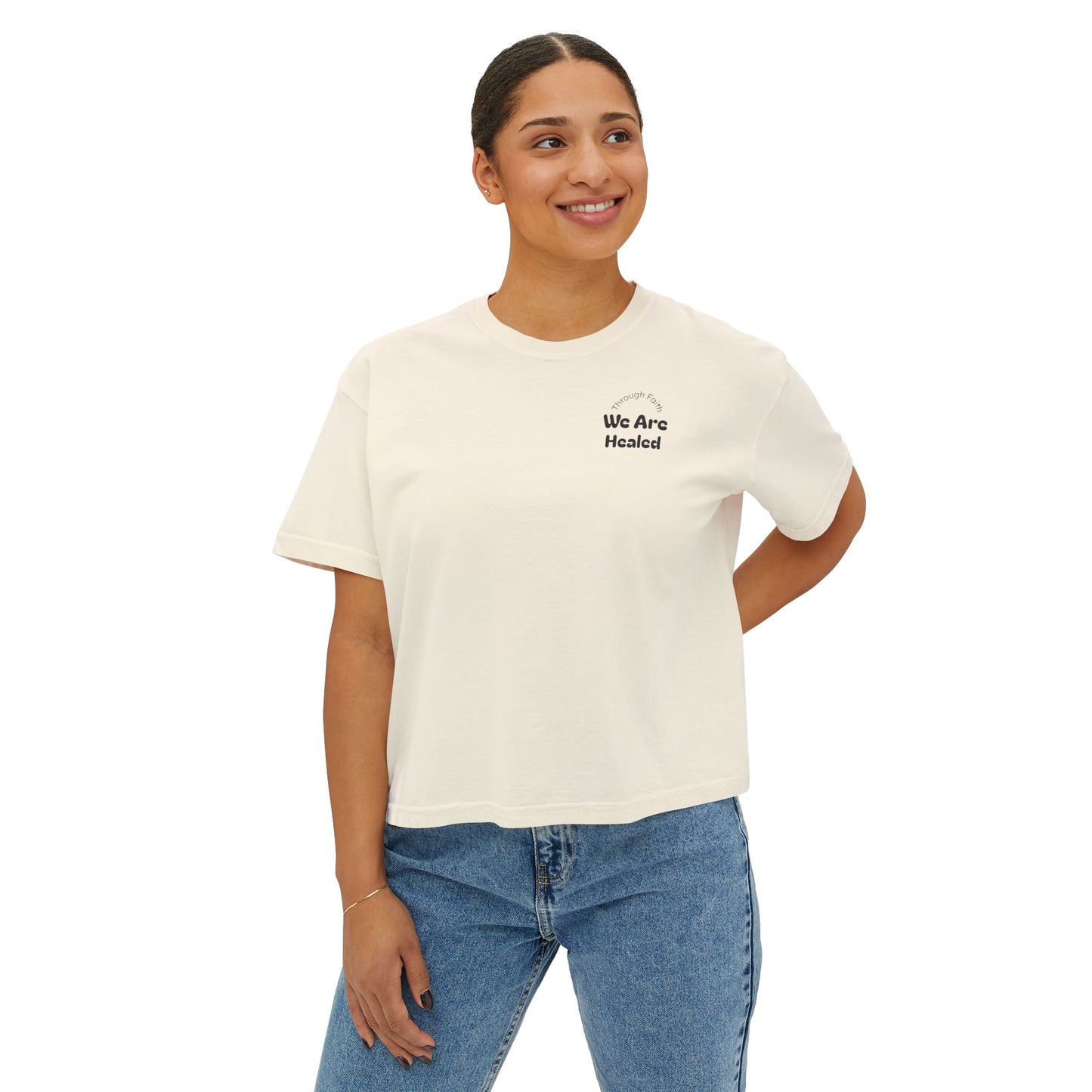 Women's Boxy "Faith" Tee