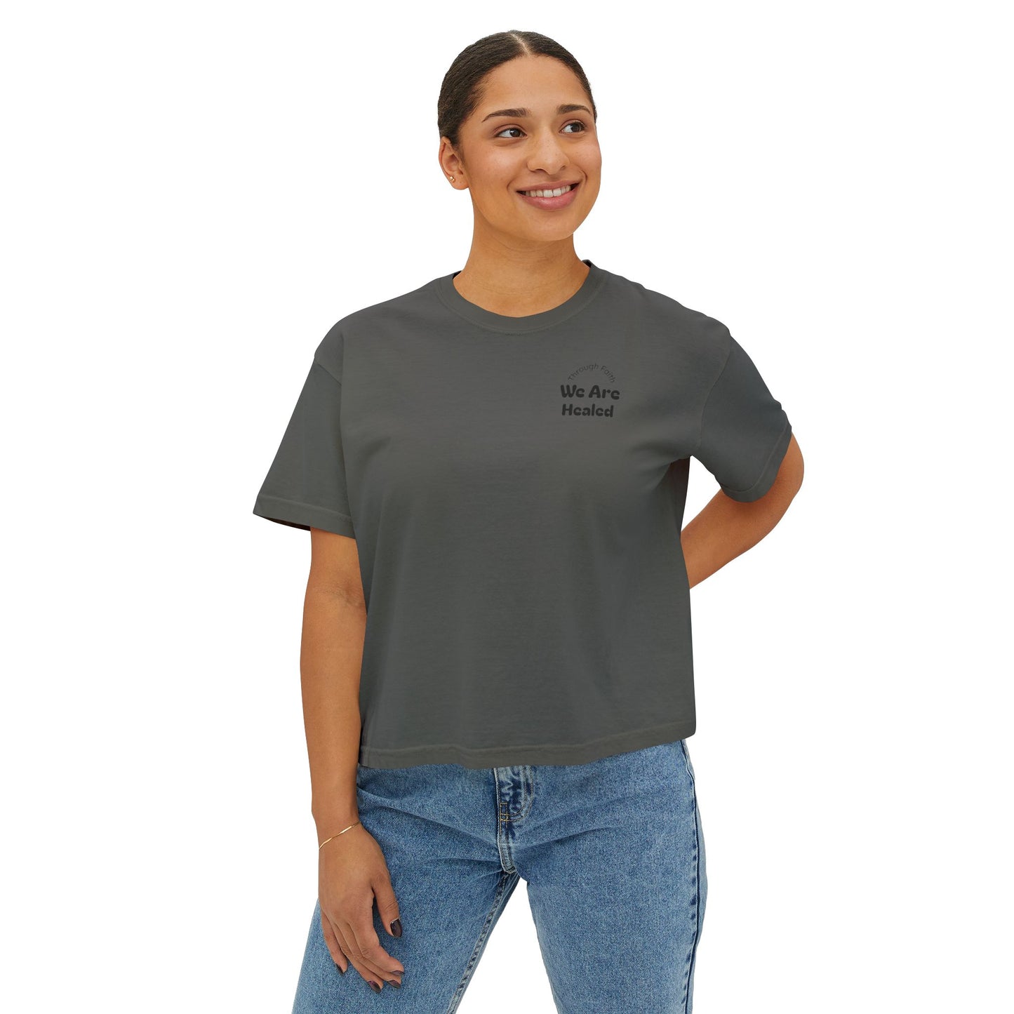 Women's Boxy "Faith" Tee