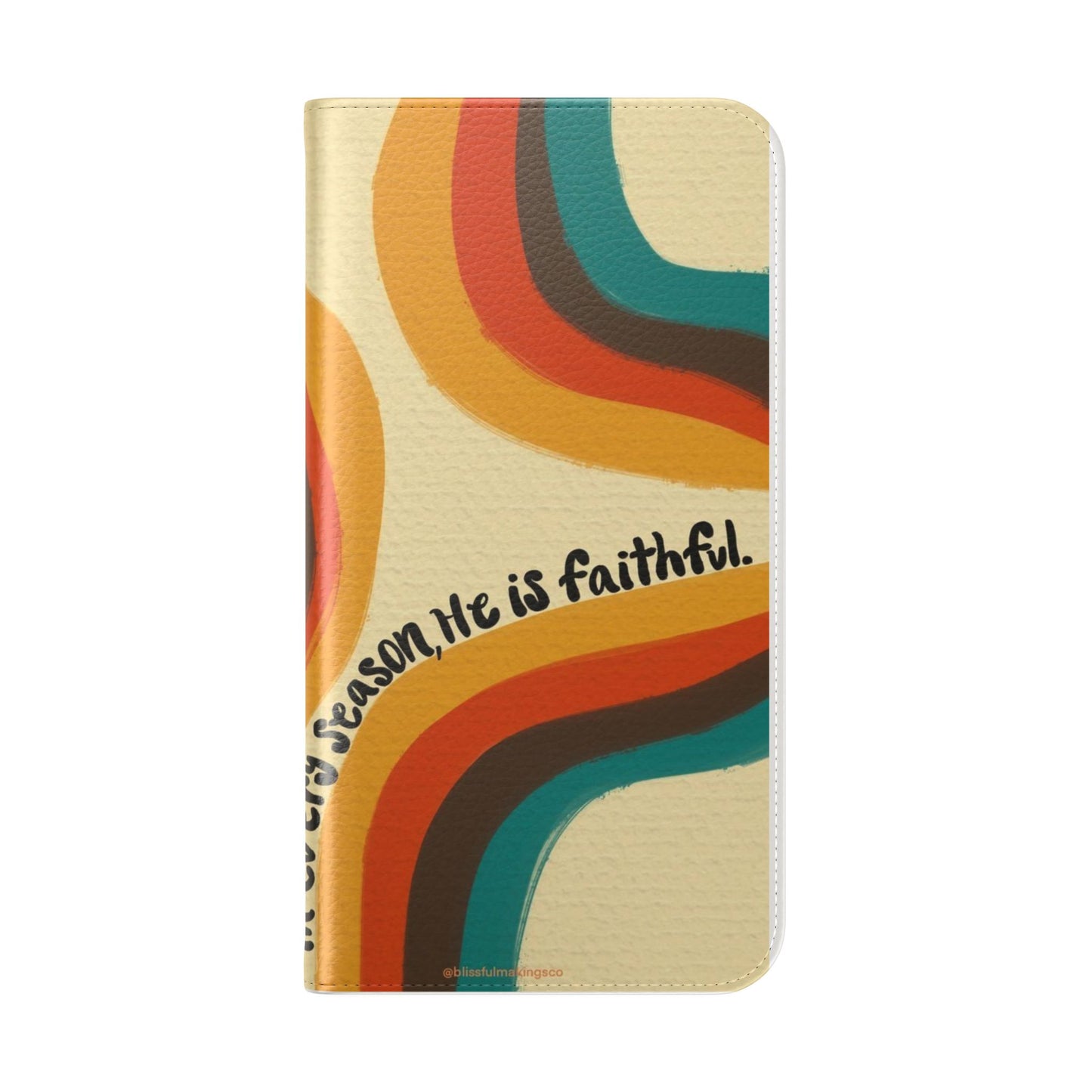 Faithful Seasons Flip Case, Stylish Phone Protector