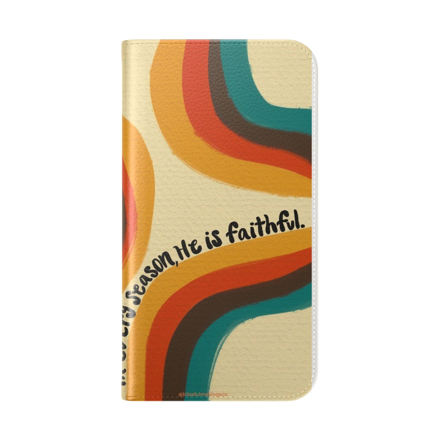 Faithful Seasons Flip Case, Stylish Phone Protector