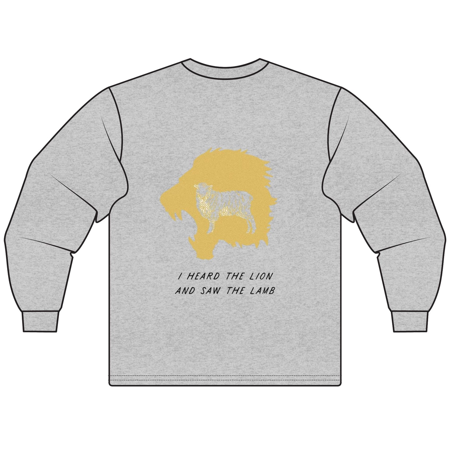 Gold Lion and Lamb Long Sleeve T-Shirt