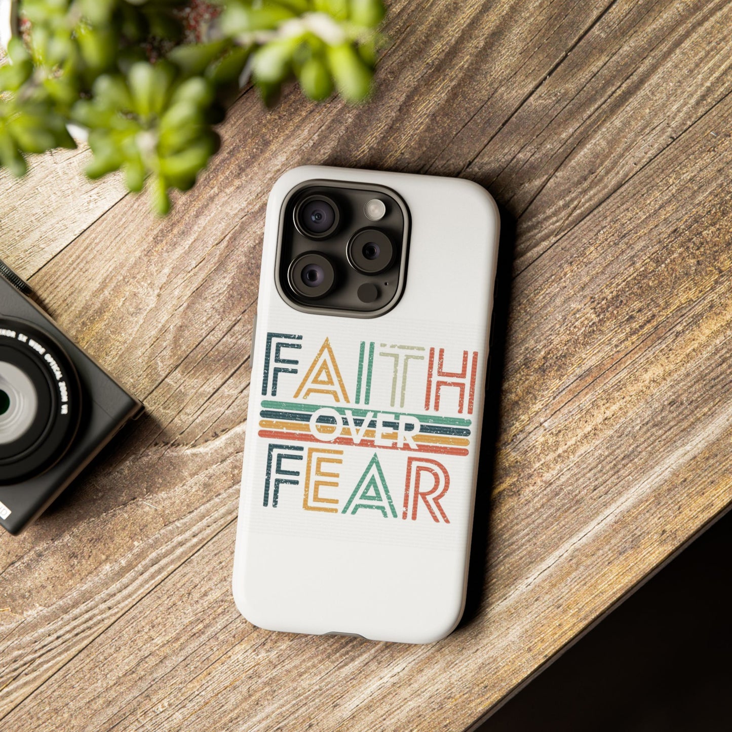 Faith Over Fear Phone Case, Tough Cases