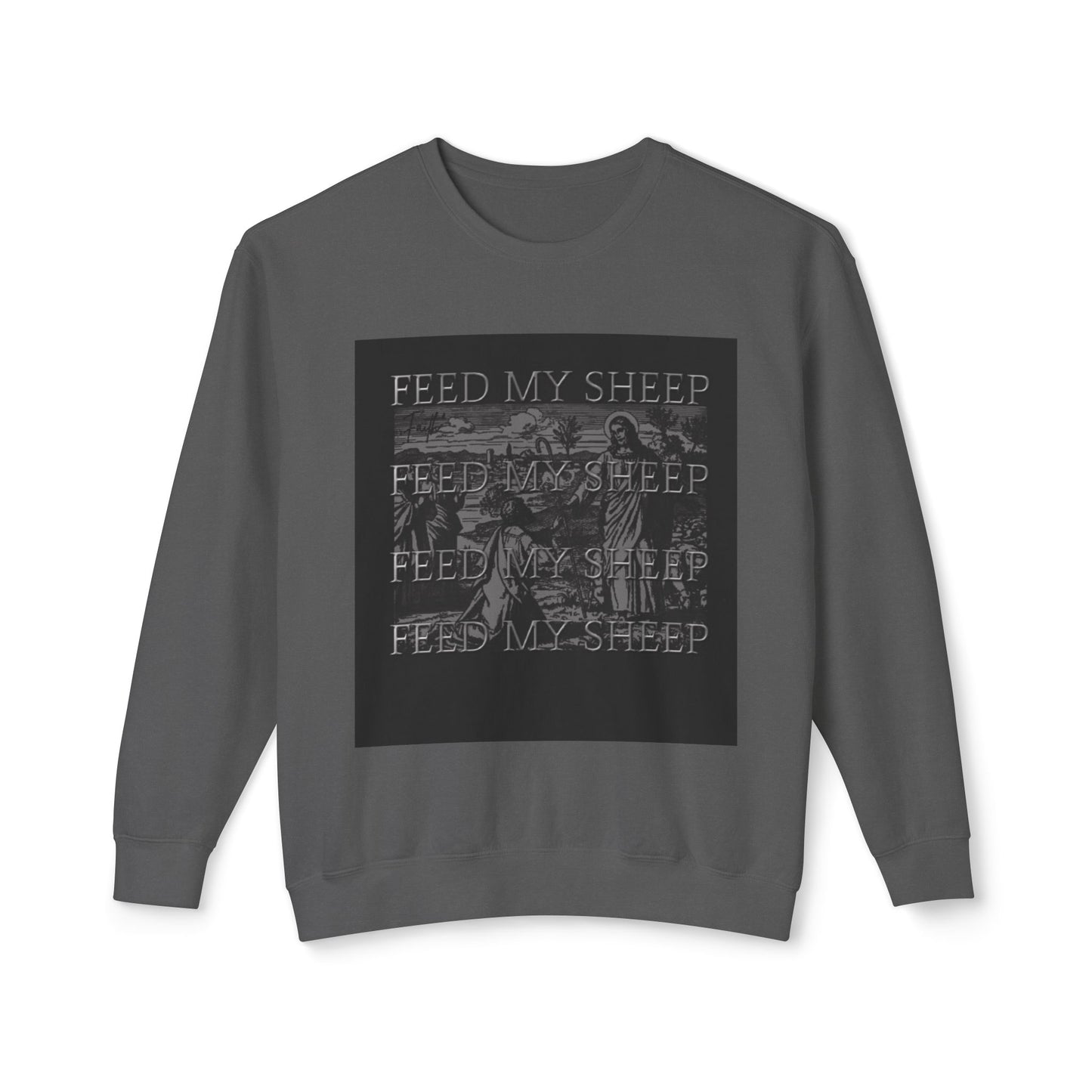 Crewneck Sweatshirt - "Feed My Sheep"