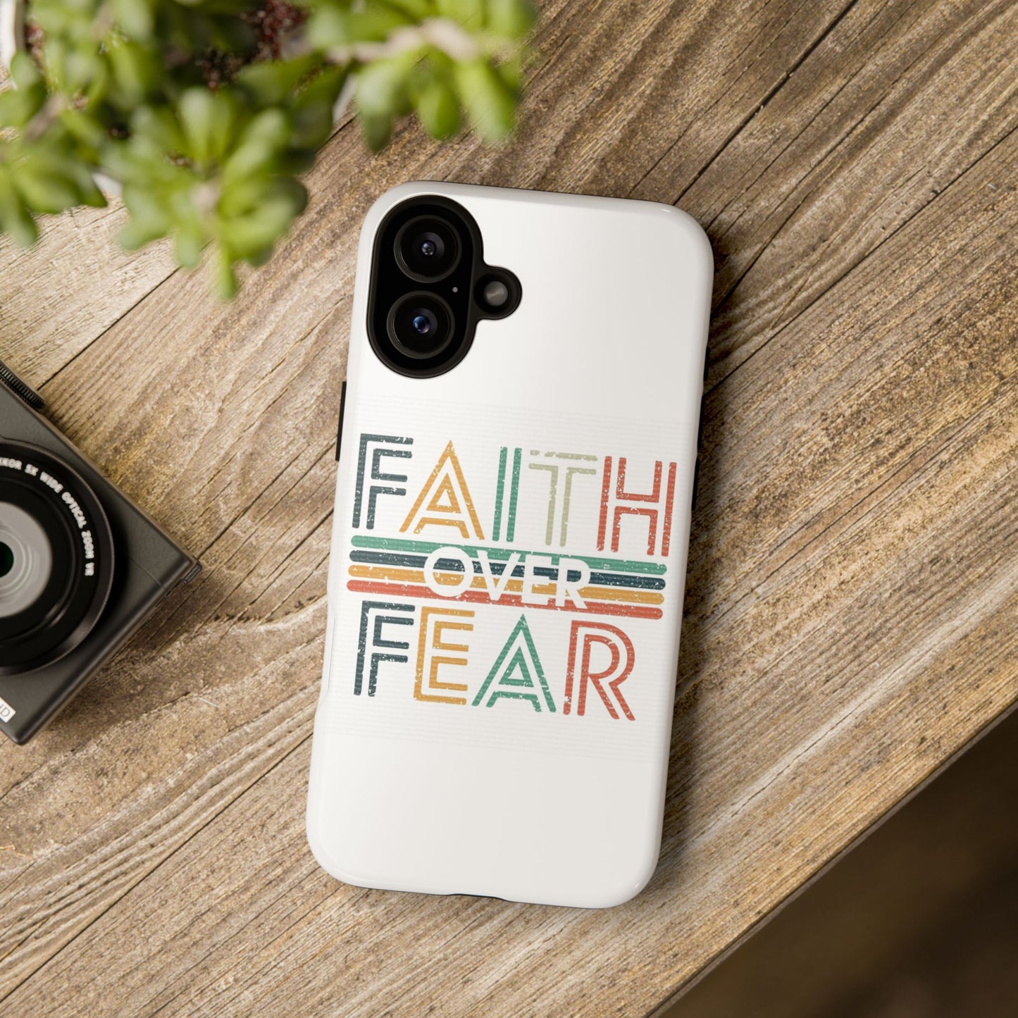 Faith Over Fear Phone Case, Tough Cases