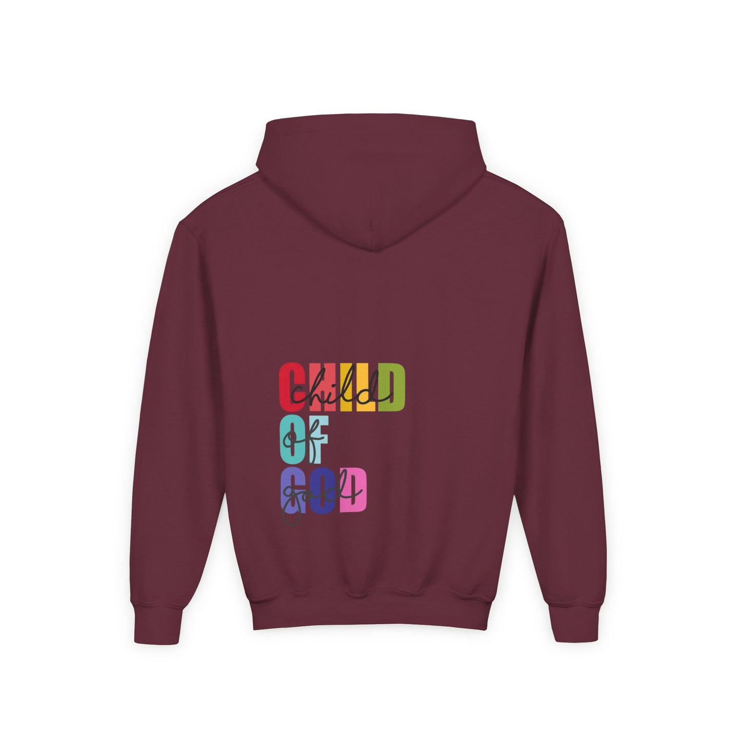 Colorful "Child of God" Youth Hoodie