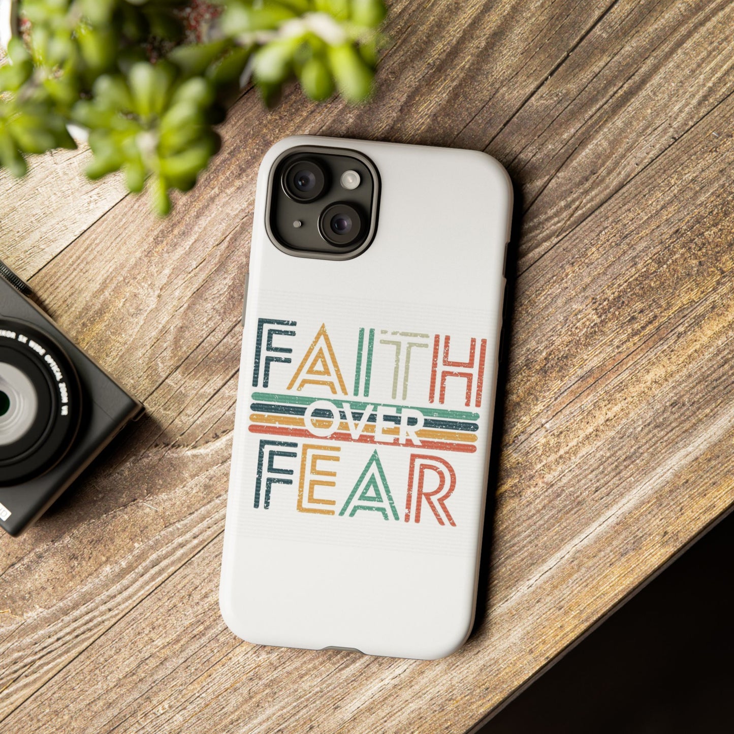 Faith Over Fear Phone Case, Tough Cases