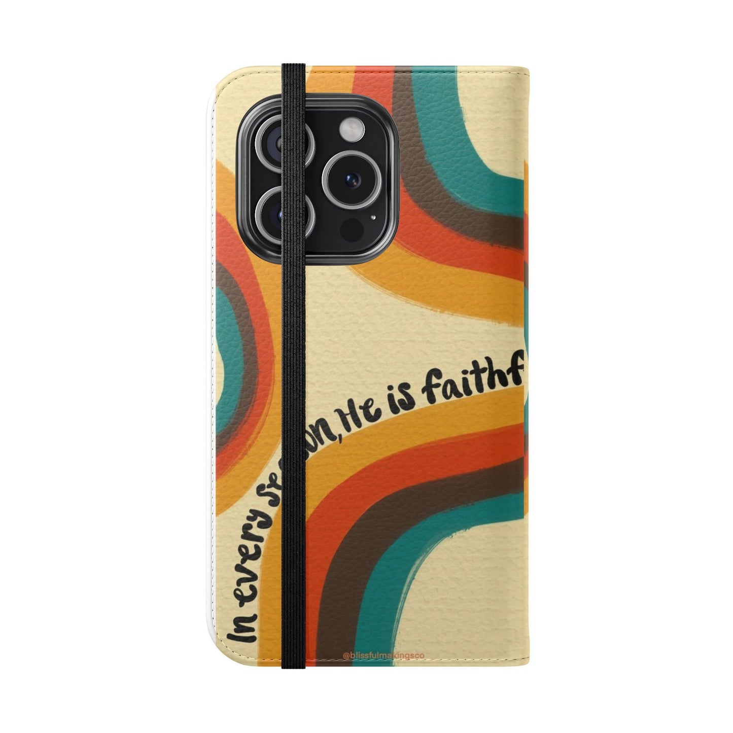 Faithful Seasons Flip Case, Stylish Phone Protector