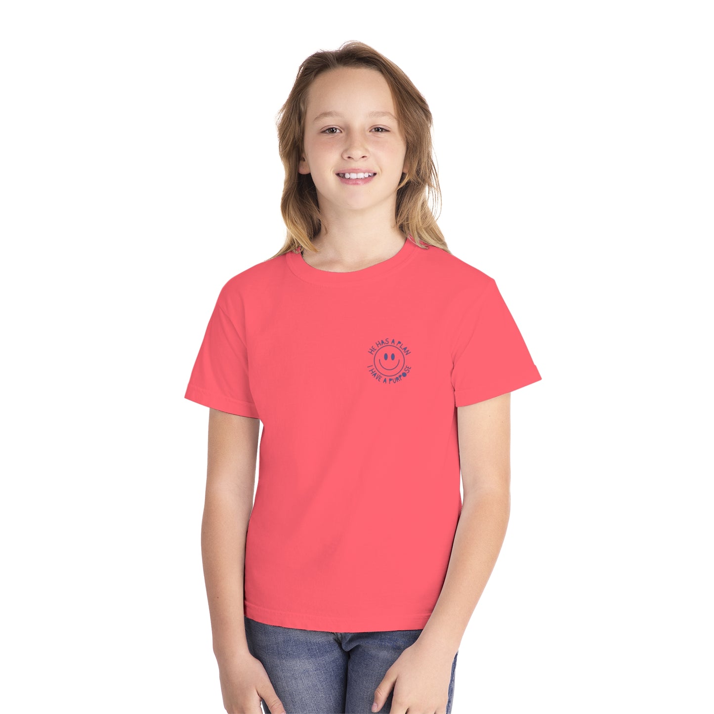 Youth Smiley Face Midweight Tee