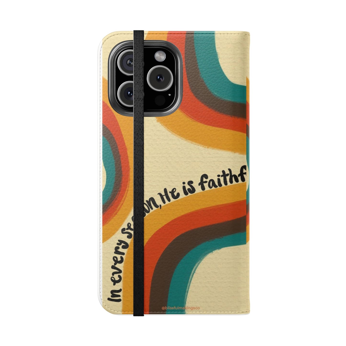Faithful Seasons Flip Case, Stylish Phone Protector