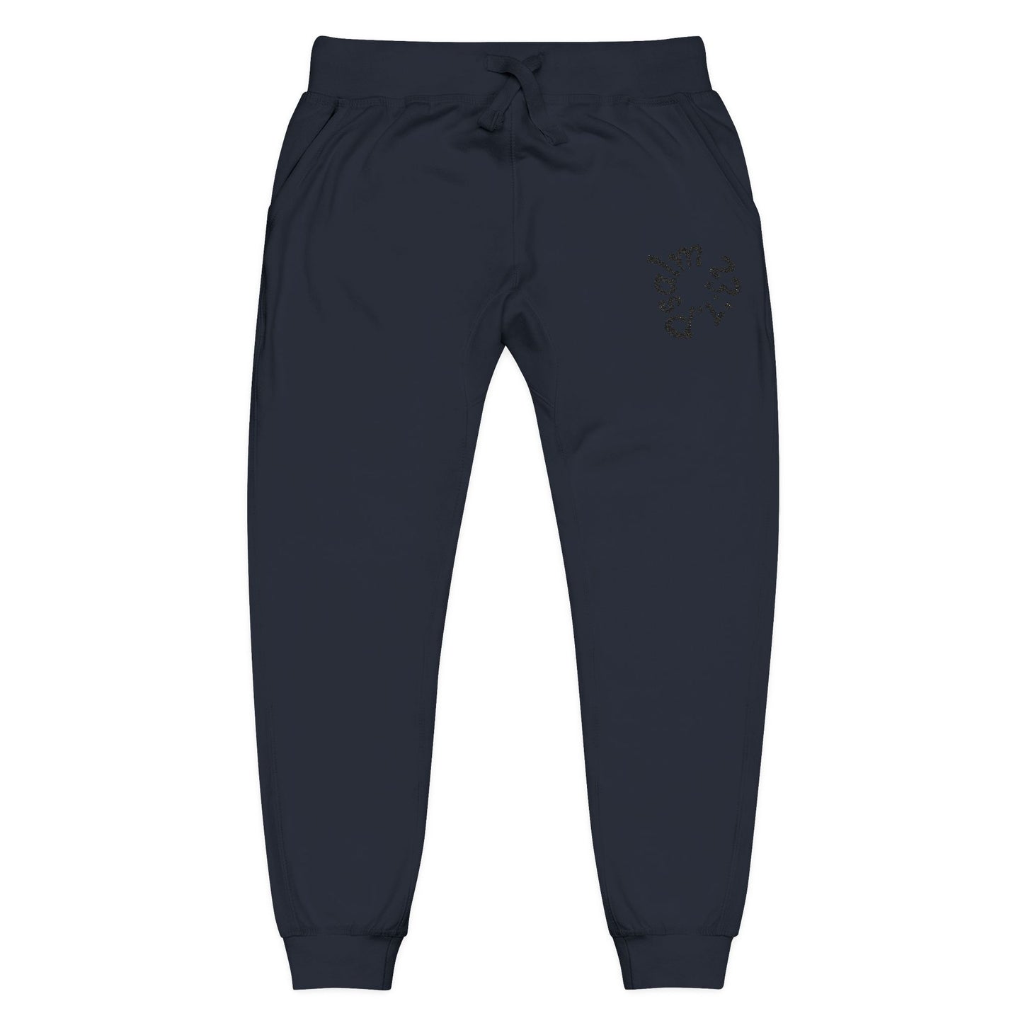 Cozy Embroidered Fleece Sweatpants "Psalm 23:1"