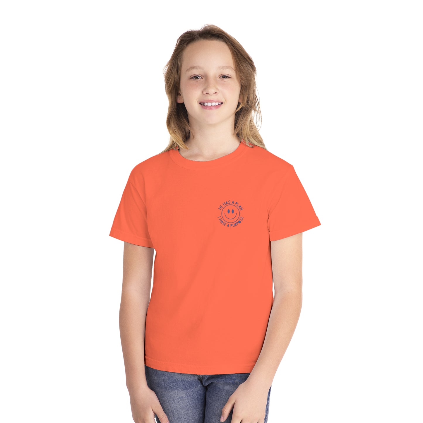 Youth Smiley Face Midweight Tee