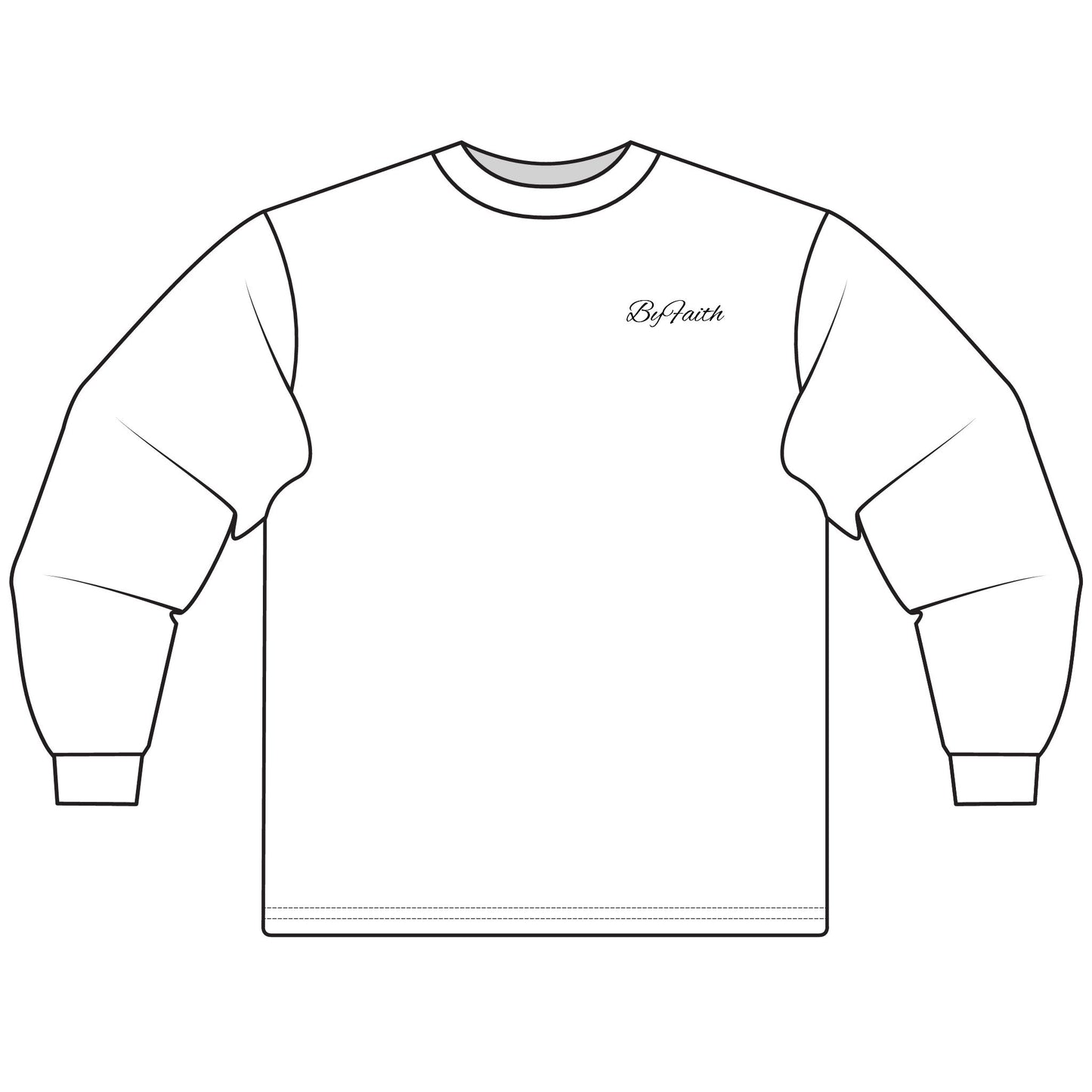 Gold Lion and Lamb Long Sleeve T-Shirt